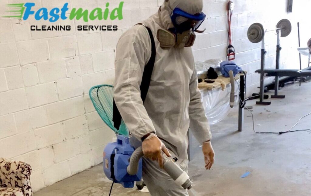 FastMaid Services doing disinfection service