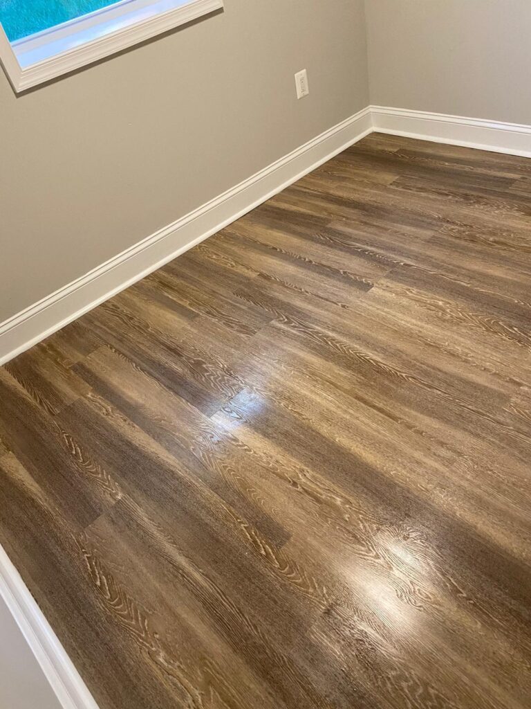 Cleaned flooring