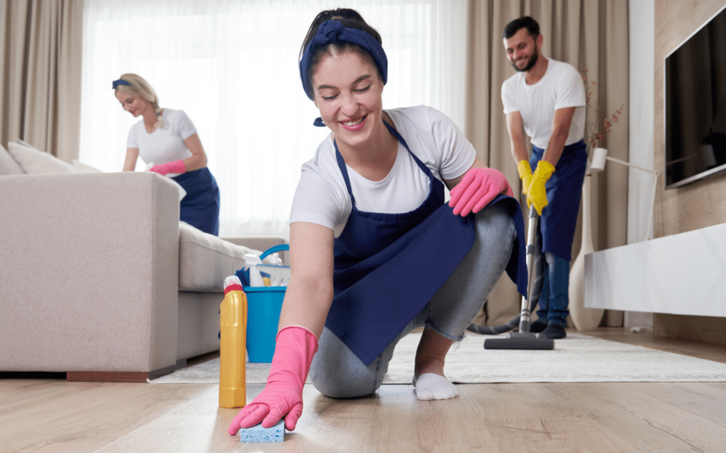 House Cleaning service with 3 maids